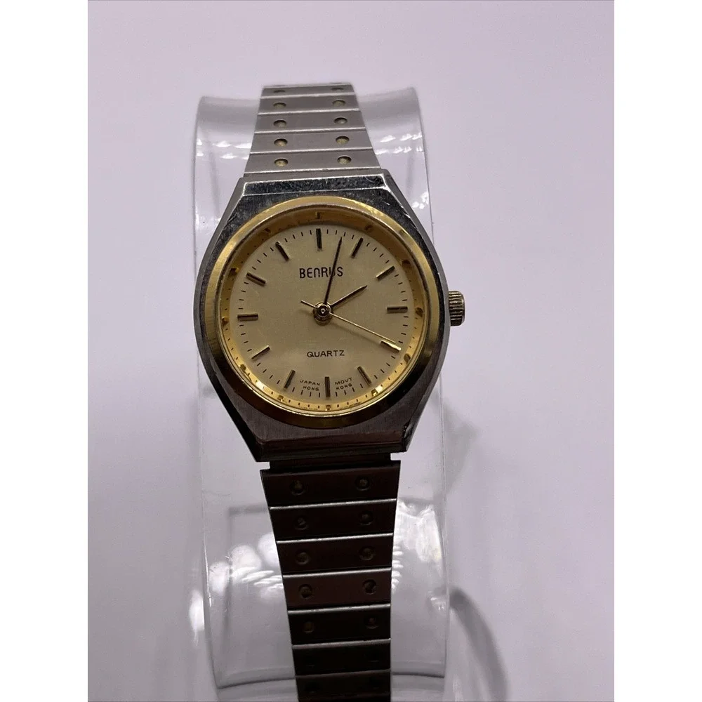 Vintage Benrus Women's Quartz Watch Silver Band- New Battery
